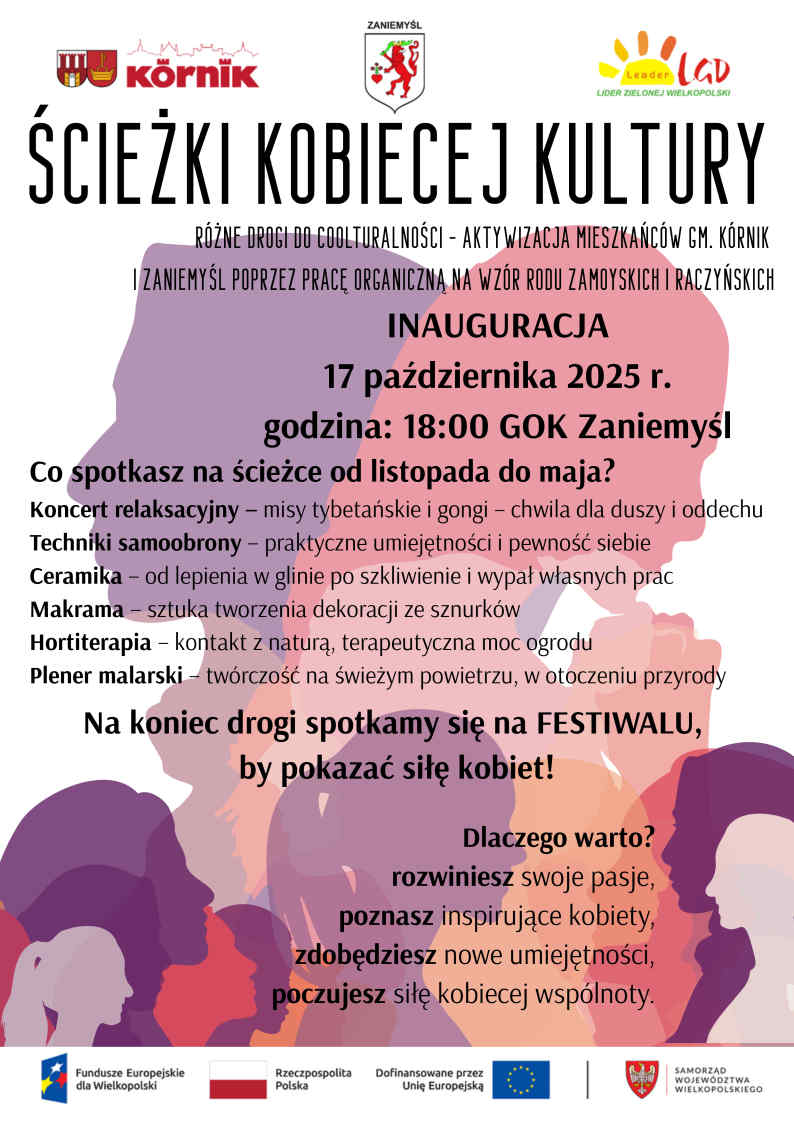 plakat &quot;ścieżki kobiecej kultury&quot;