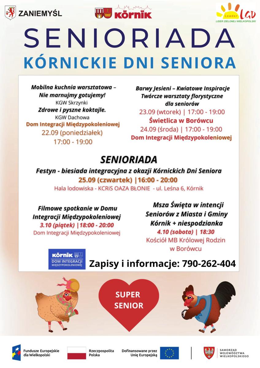 plakat dotyczący Senioriady