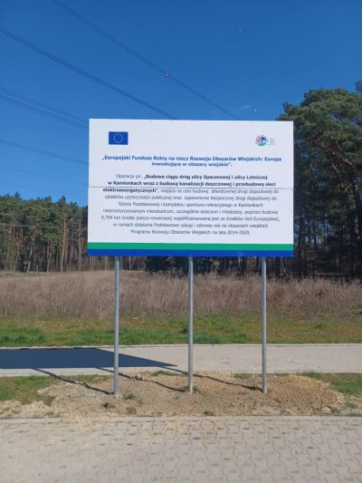 tablice promocyjne - ul. Spacerowa