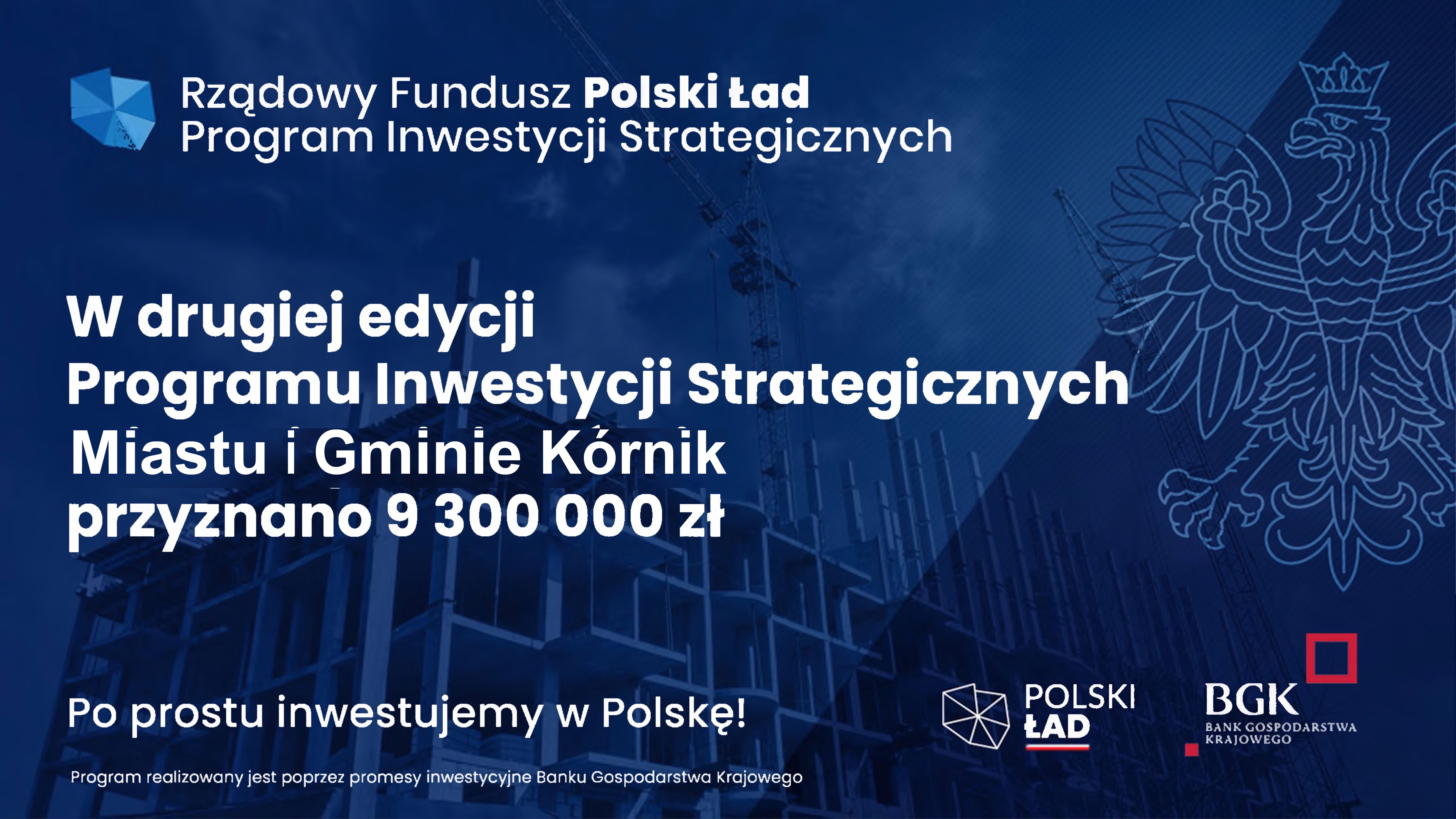 Baner Polski Ład Dofinansowanie 9 300 000,00 zł