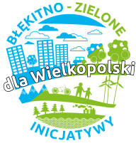 logo programu błekitno-zielone inicjatywy dla Wielkopolski